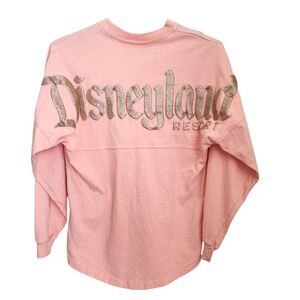 Disney Spirit Jersey Size XS Peach Pink Disneyland Resort Pastel Long Sleeves‎